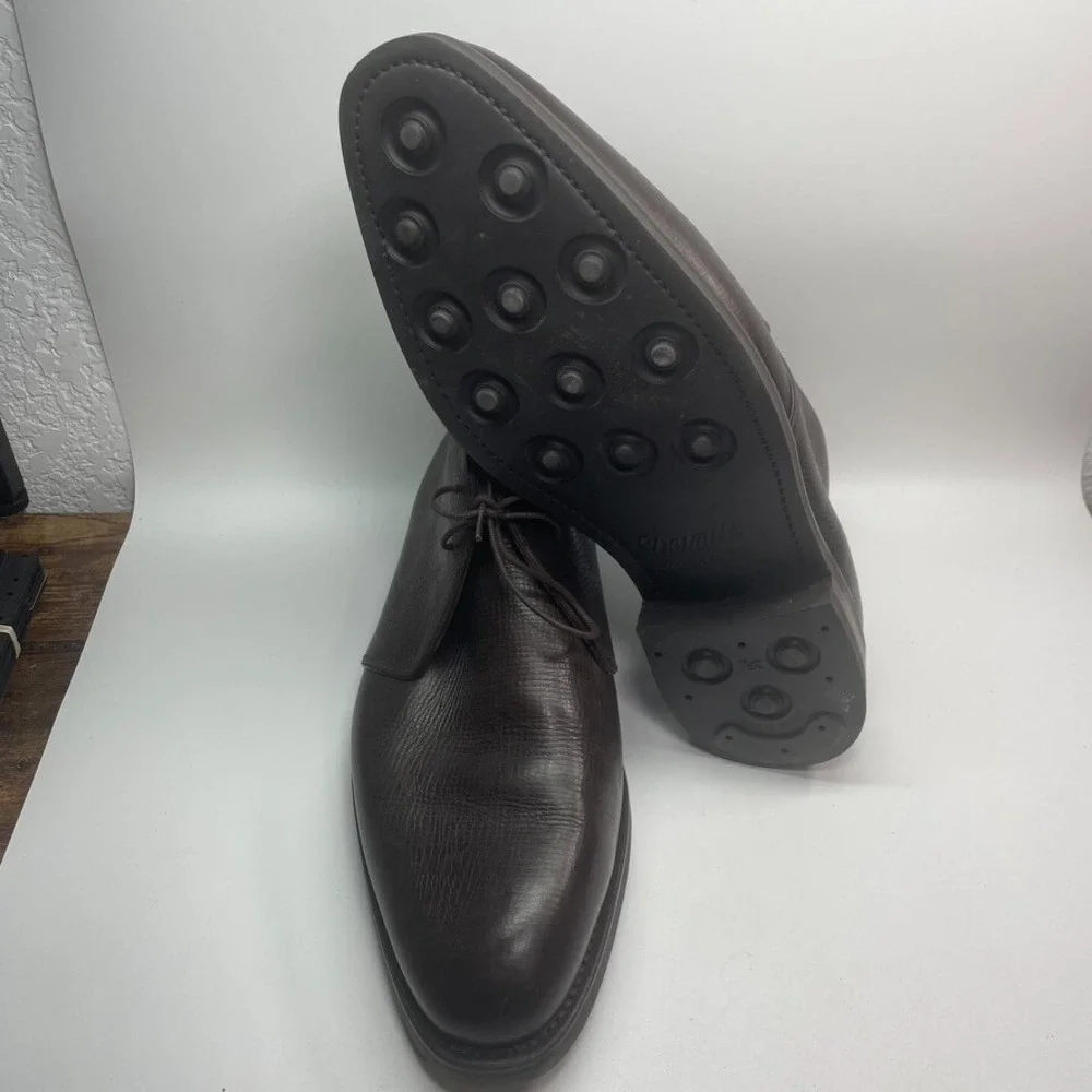 Sid Mashburn Men's‎ Dark Brown Utah Grain Calfskin Chukka Boot Size 10.5 $695